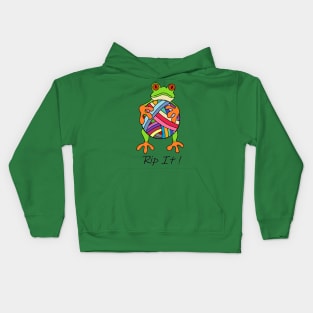 Frog it, Rip it! Kids Hoodie